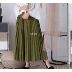 VS - ROK PLISKET MURAH PRISKET PLEATED SALE POLOS REMPEL MUSLIMAH SKIRT ABG FLARE SKIRT MAYUNG FLOWY