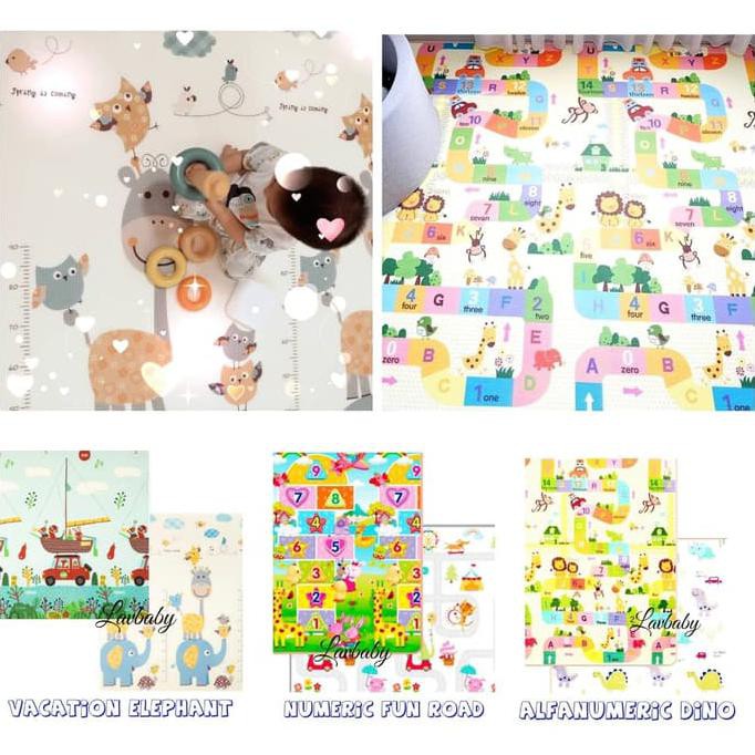 Size Xl 200X180 - Yofi Playmat Xpe Better Than Pe Karpet Anak Bayi - Numeric Fun - Termurah 