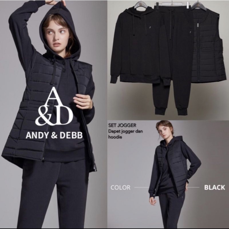 A&D korean brand set hoodie sweater hoodie