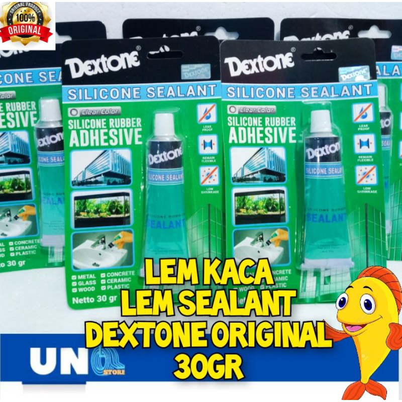 LEM KACA / LEM SEALANT DEXTONE SILICONE RUBBER 30gr ORIGINAL