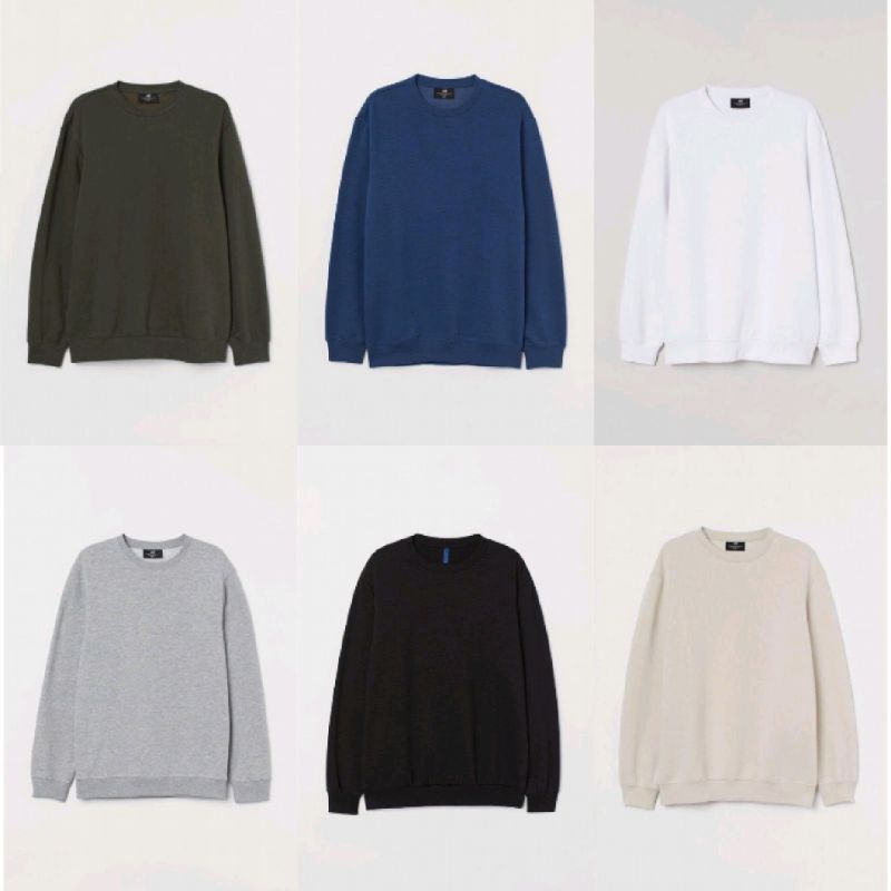 Crewneck Sweater Full Basic Colour  Sweatshirt Polos