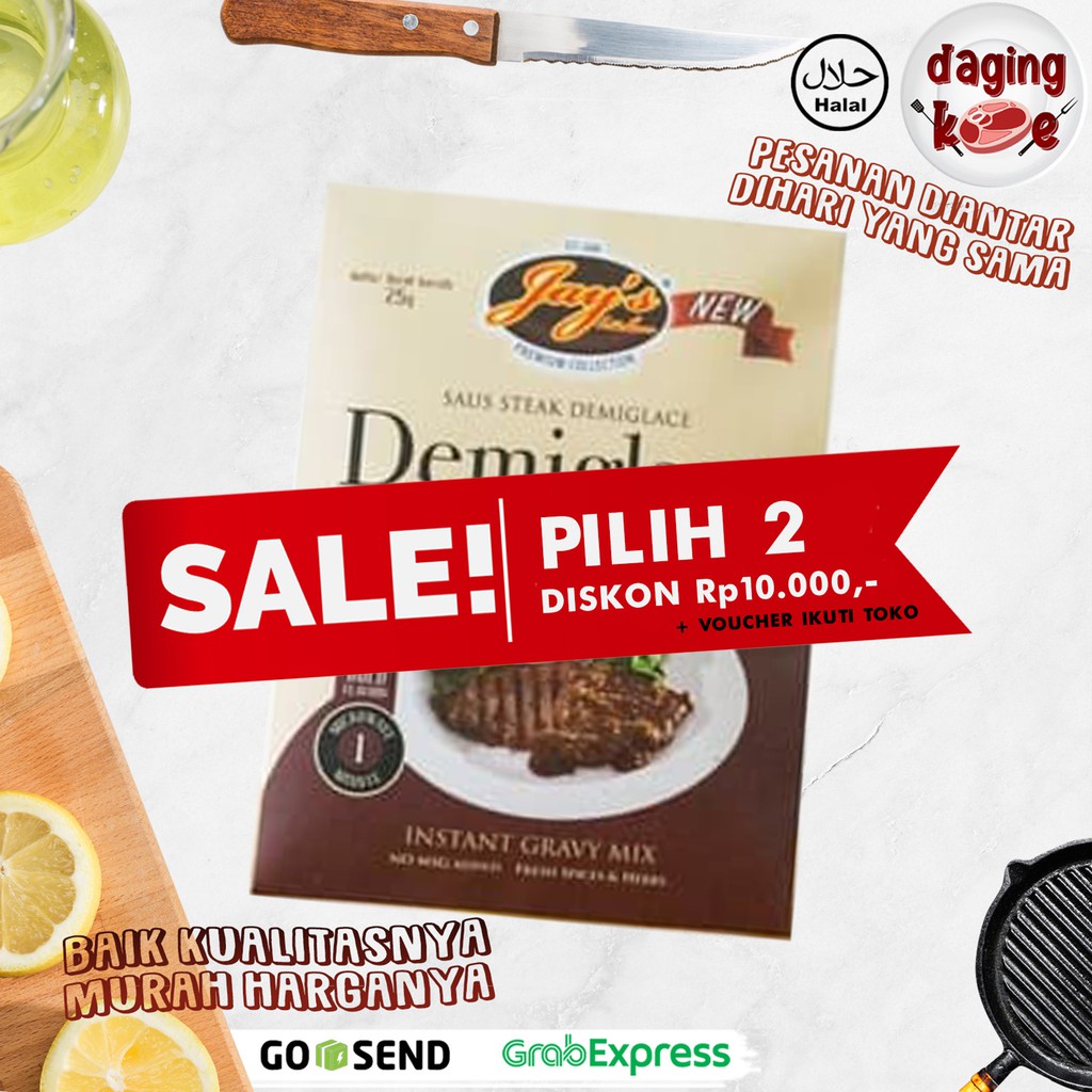 

SAUS STEAK DEMIGLACE INSTAN / MARINADE MIX JAY'S GRILL MASTER DK156