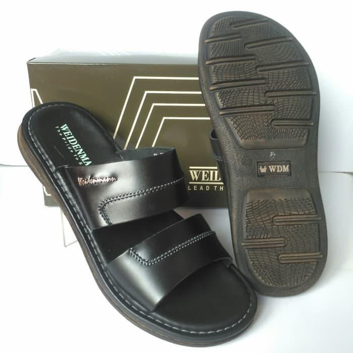 SANDAL KULIT WEIDENMANN PI 002 HITAM ORIGINAL - , FULL ORIGINAL