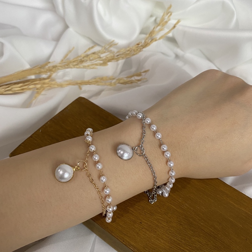 Pearl Bracelet / Gelang Wanita Aksesoris Wanita / Gelang Mutiara