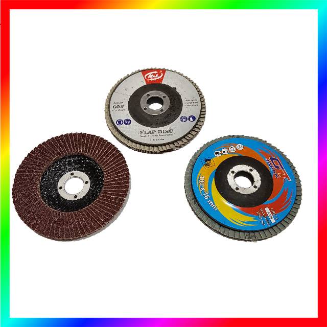 Flap Disc  4 Inci Batu Gerinda Grenda Polish Poles