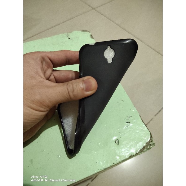 ASUS ZENFONE GO 4.5in / ZC451TG softcase karet silikon dan tempered gorila glass kaca bening mantul