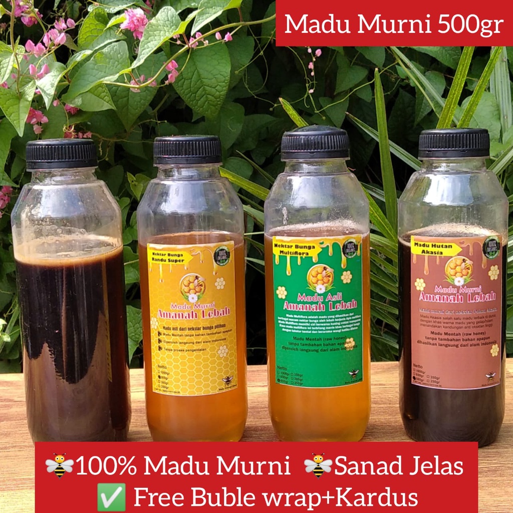 

Madu murni dan asli 500gr semua varian original raw honey