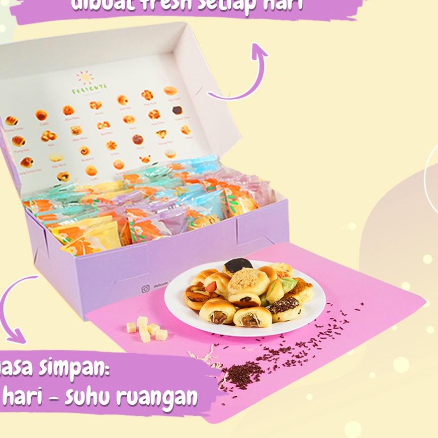 

Roti Delicute Bun isi 24pcs Kemasan Box - Mix Rasa bebas pilih !