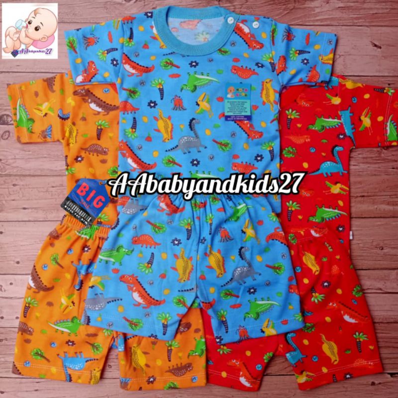 TERBARU DAN TERLARIS!!!BABY LUCK SETELAN BAYI KANCING BAHU LENGAN PENDEK FULLPRINT UKURAN S M L XL SNI