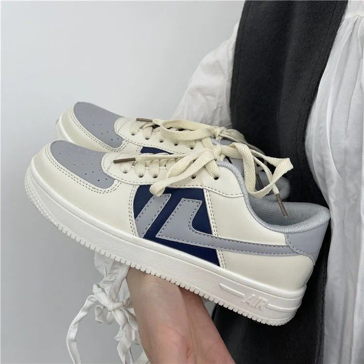 TBIG [COD] Size 35 - 40 Sepatu Sekolah Sneakers Import Shoes KYRA Fashion Wanita Sepatu Korea Style Sekolah Kuliah-Abu
