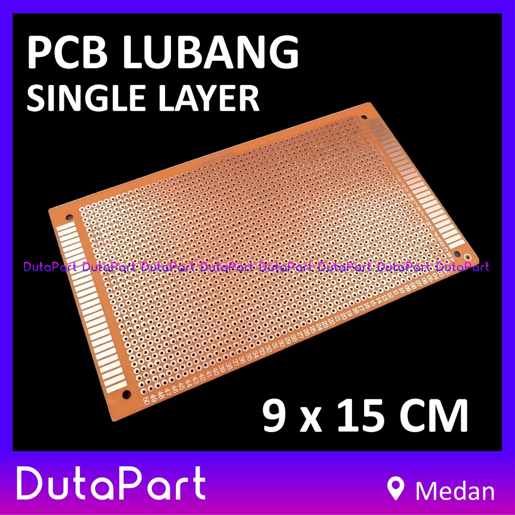 9x15 cm PCB Lubang Satu Sisi Single Layer Fiber 9*15 Prototype Board