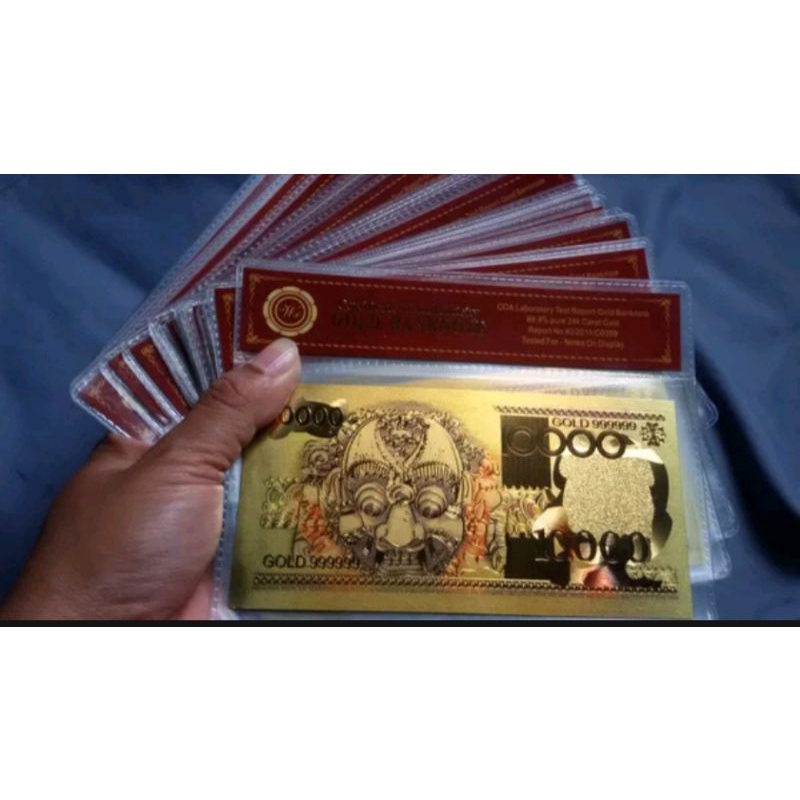 Souvenir Uang Barong Goldfoil