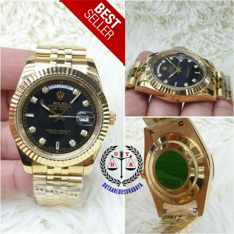 JAM TANGAN PRIA ROLEX DAYDATE AUTOMATIC KUALITAS ORIGINAL