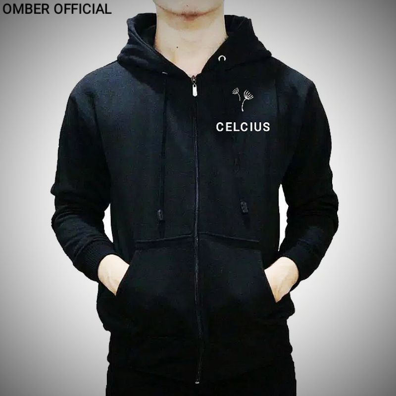 celcius hoodie zipper black C0027ZC sicas ready