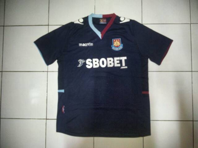Jersey Macron Retro Langka Whu West Ham United Away 2012 13 Shopee Indonesia