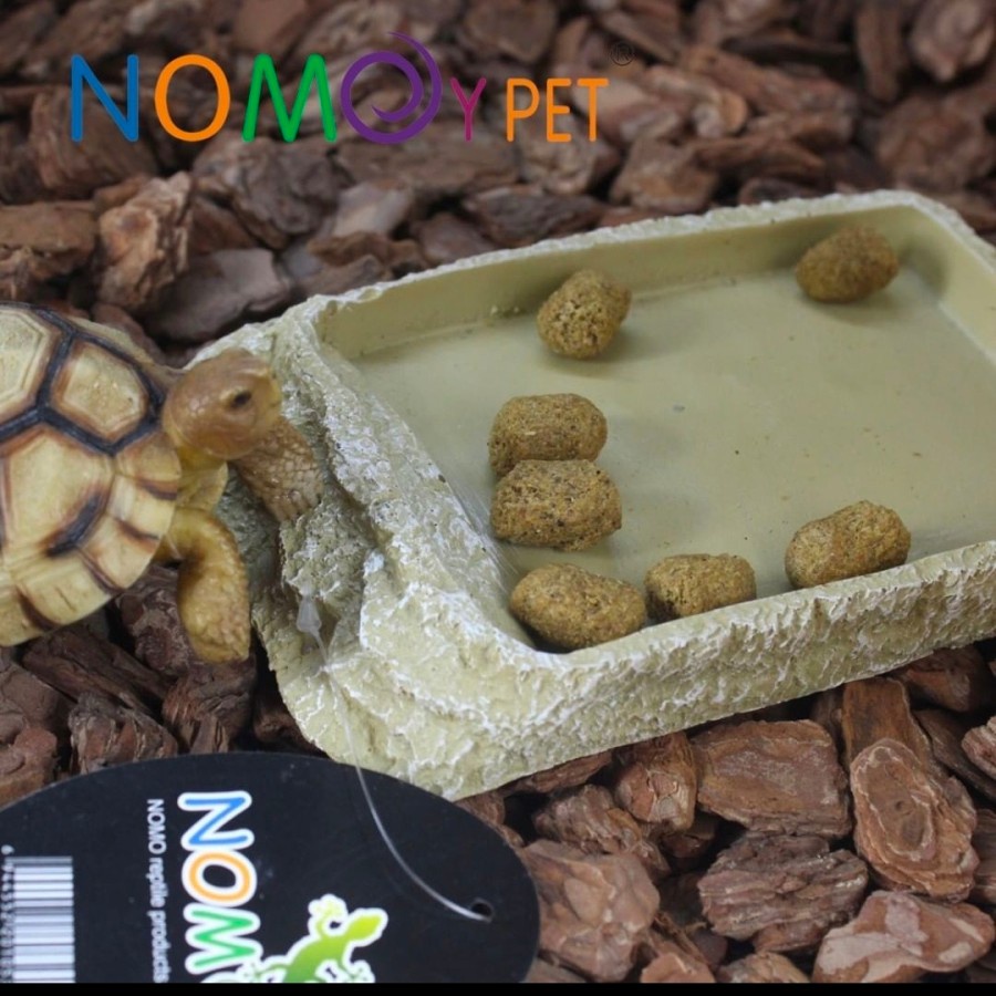 FEEDING DISH NOMOY NS 14/TEMPAT MAKAN REPTIL NS-14 KURA DARAT16x10X2