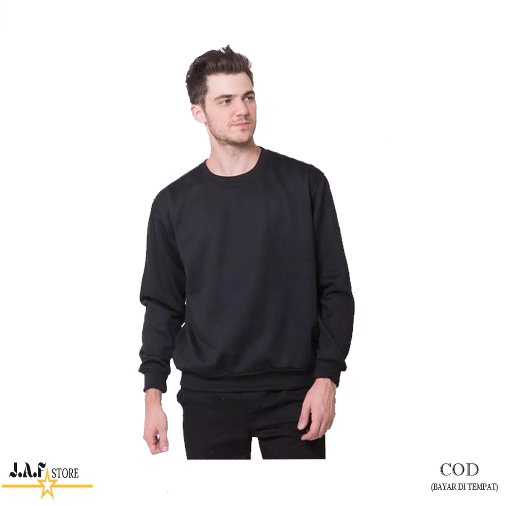 SWEATER CREWNECK BASIC POLOS / SWEATER BASIC POLOS / SWEATER CREWNECK POLOS / SWEATER POLOS PRIA DAN