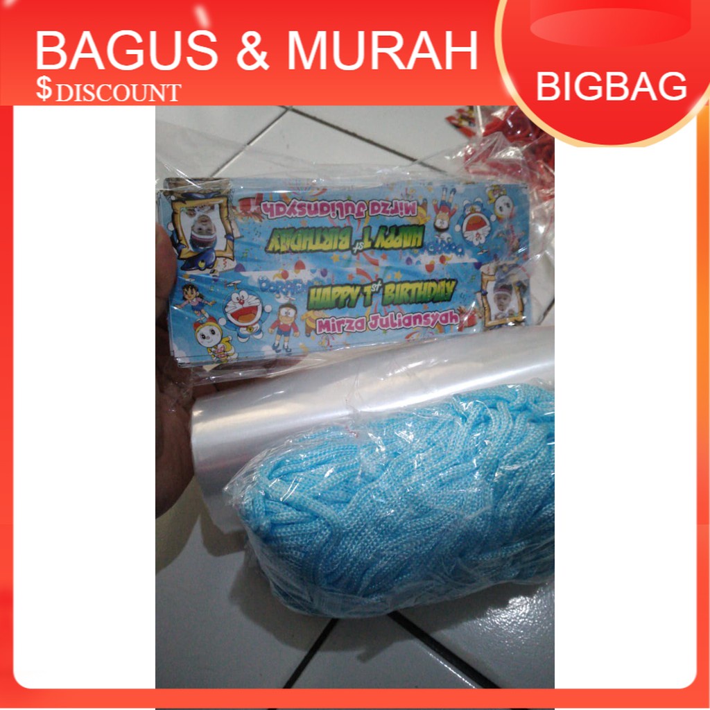 

GROSIR tas label ultah jajan snack plastik ulang tahun BIGBAG SHOP