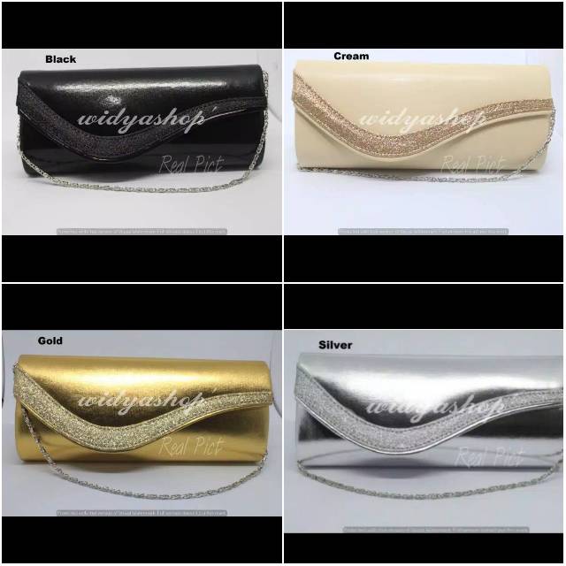 Dompet tas wanita glitter pesta mewah