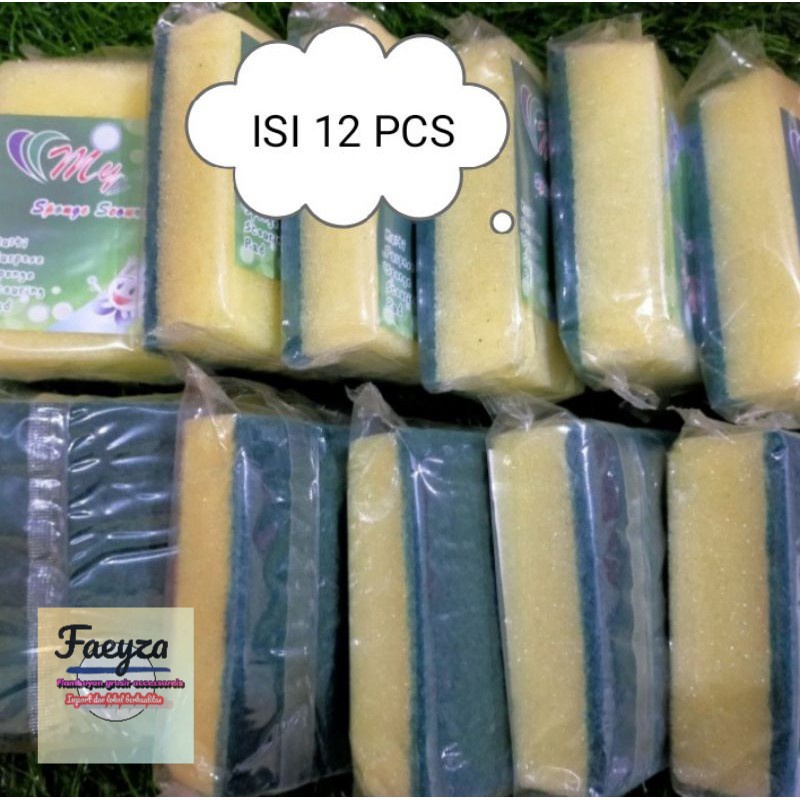 grosir spon busa isi 12 pcs