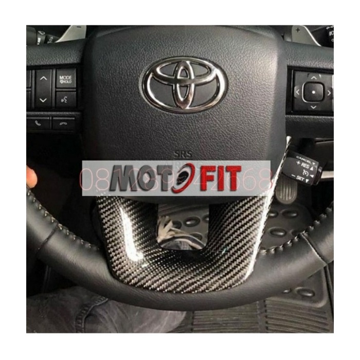 toyota fortuner vrz cover steer fortuner VRZ carbon kevlar asli