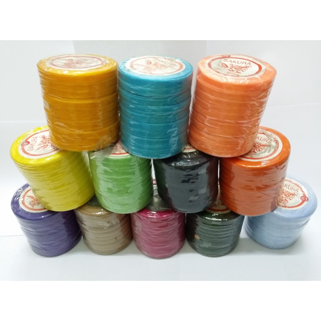 

FRESH Pita Kain Organdi Polos 1 4 x 20yd Sheer Organza Ribbon per 10 roll ISTIMEWA