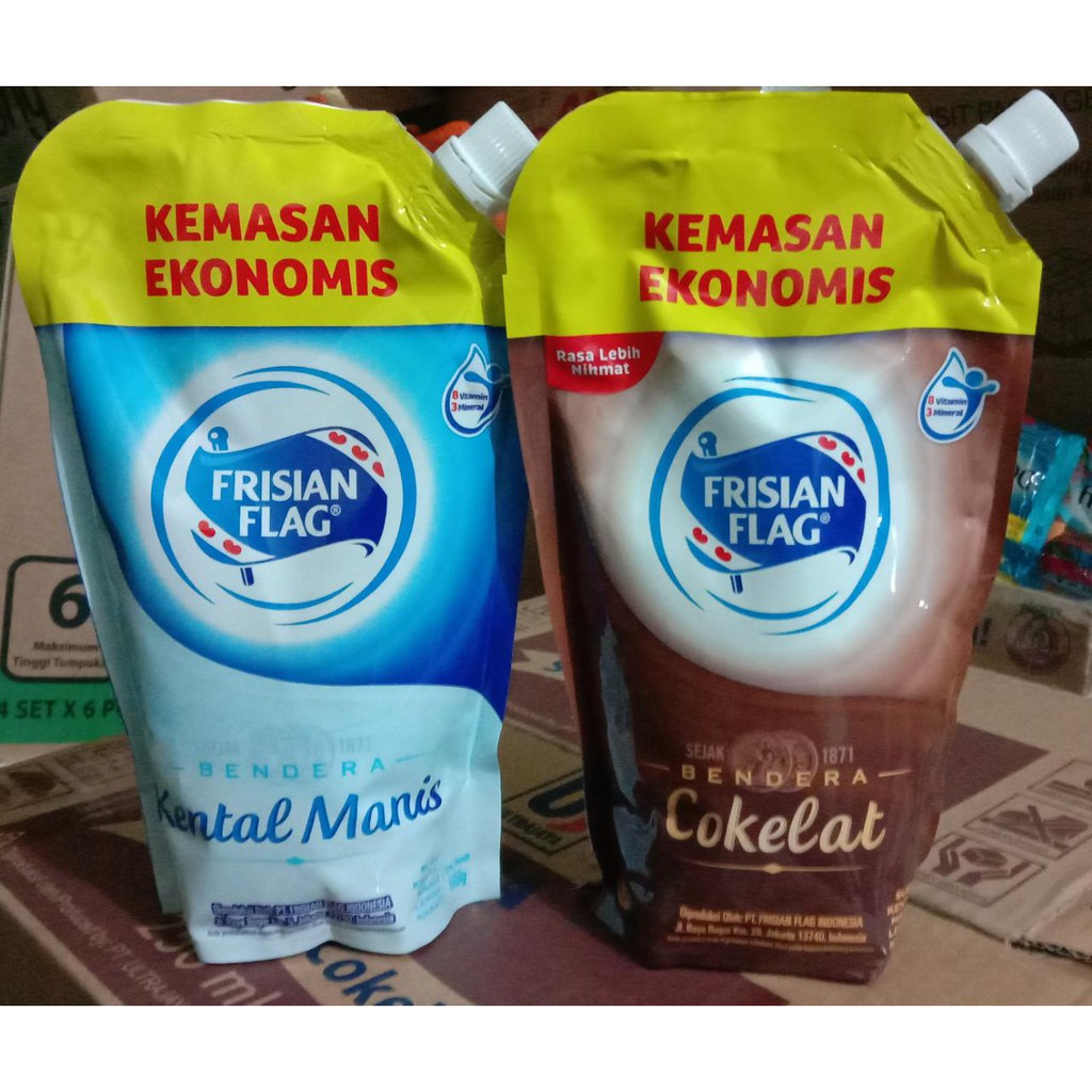 Frisian Flag susu kental manis 545gr pouch.