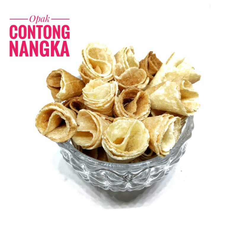 

Snack cemilan kiloan opak contong nangka 250gr