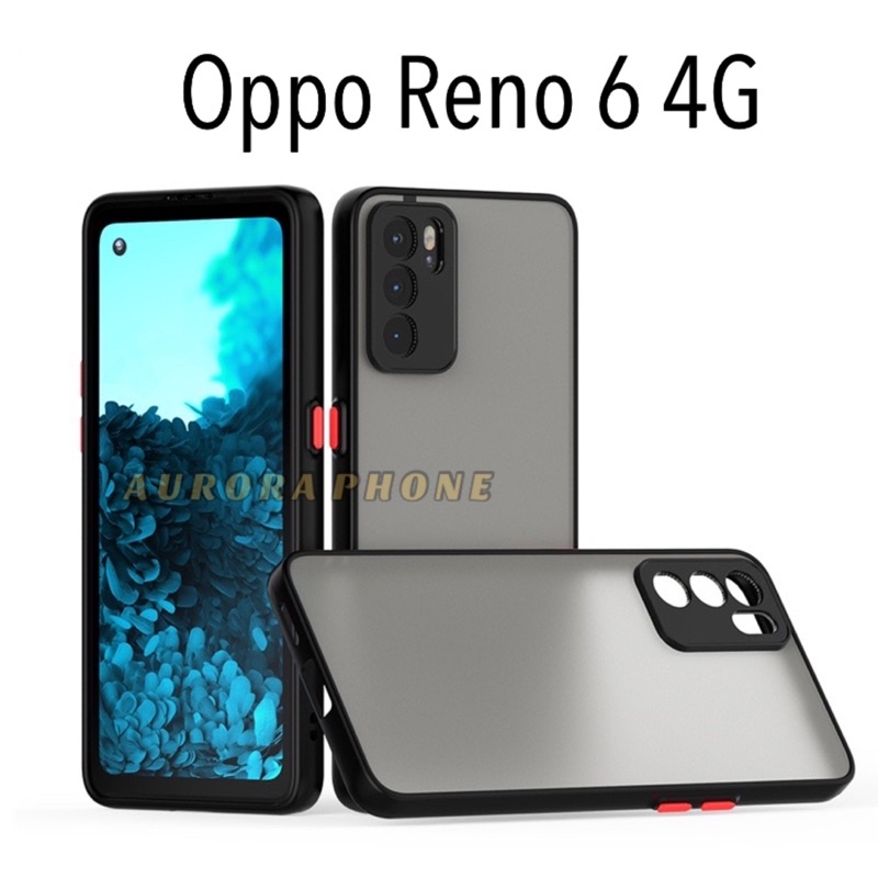Soft Case Oppo Reno 6 4G Frosted Camera Cassing Frosted Oppo Reno 6 4G Soft Case