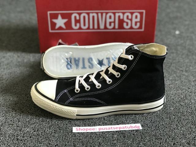 Terlaris Sepatu Converse 70s High Egret Black White Made In Vietnam