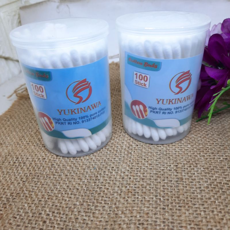 Cotton Bud Yukinawa Kemasan Tabung Pembersih Telinga Premium