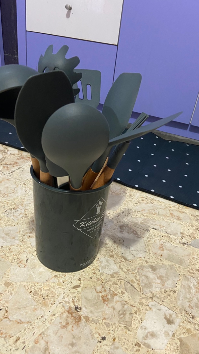 Silicone Spatula Utensil Kitchen Set Alat Masak Dapur Silikon