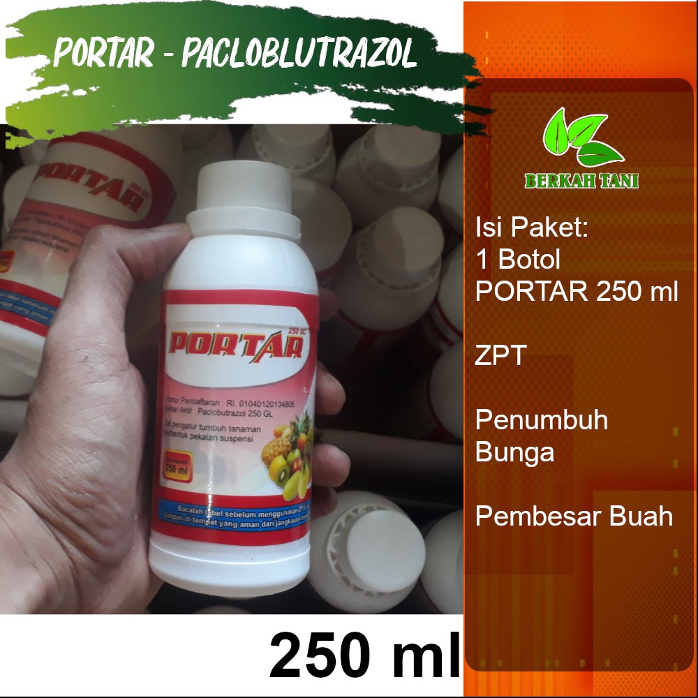 Portar 250 ml Paklobutrazol ZPT Pemercepat Pembungaan dan Pembuahan