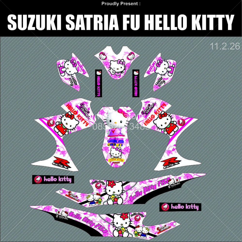 Gambar Garskin Hello  Kitty  Warna  Ungu  Terbaru Poskartun