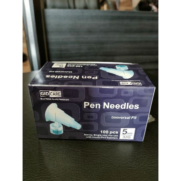 Pen Needlee Steril  jarum Insulin 30G, 31G, 32G isi 100/box Gidcare