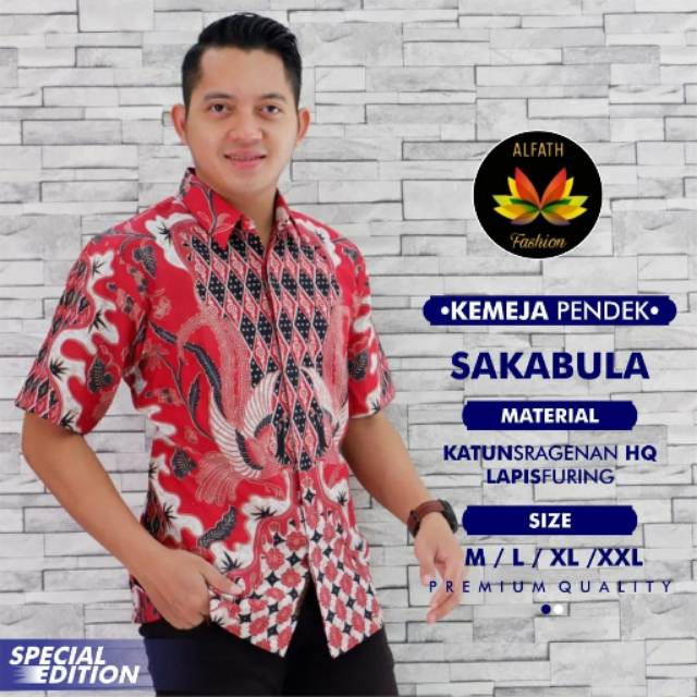 Batik pria lengan pendek | kemeja batik pria lengan pendek | batik lengan pendek murah solo