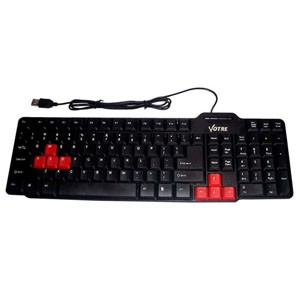 KB2308 | KEYBOARD USB VOTRE KB2308 ORIGINAL RESMI RED BLACK