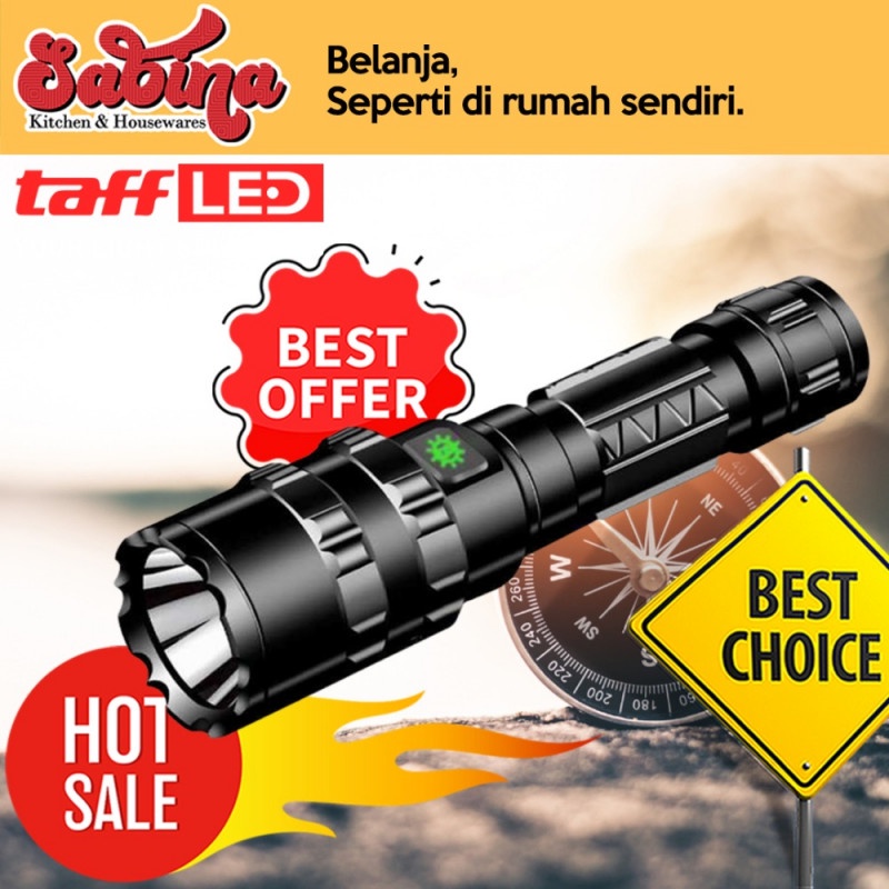 Senter LED Taktikal Outdoor Torch Hunting Cree XM-L L2 65000 Lumens