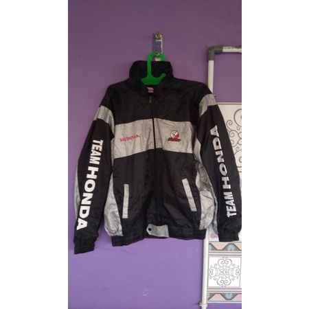 jaket motor team honda jadulan bawaan diler