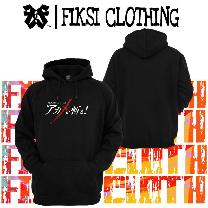 Jaket Sweater Hoodie Anime Akame Ga Kill Script - Fiksi Clothing