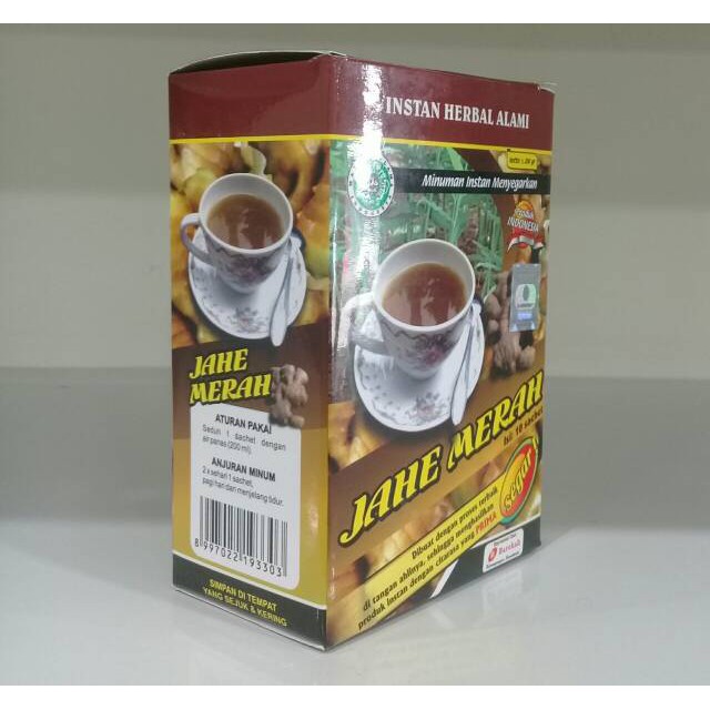 

Instant herbal Alami Jahe Merah Al Ghuroba