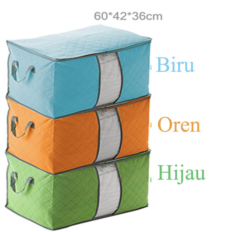 Tas Storage Box Tempat Pakaian Baju Laundry Bed Cover Selimut Serbaguna