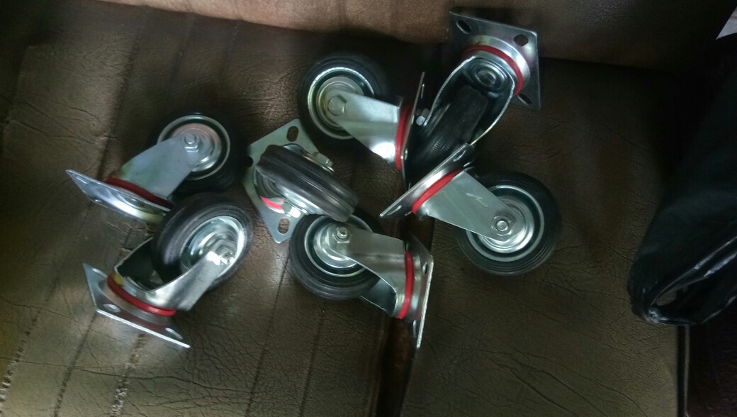 Roda Caster Kaster Etalase Troli Karet 3 Hidup