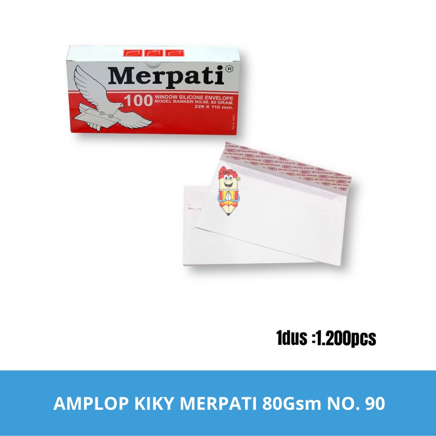 

Amplop Merpati 80 gsm No.90 Kiky