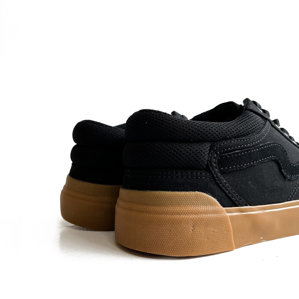 Sepatu Patrobas Cloud Low Black Gum Original (FREE KAOS KAKI)