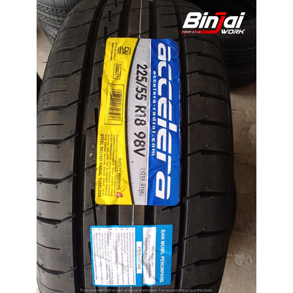 Ban Mobil AWET Harga PROMO ACCELERA IOTA ST68 225 55 R18 Cinere Depok - Senyap anti slip Ring 18