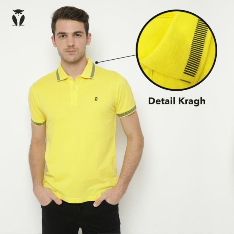 

AXTON Kaos Polo Shirt Pria Katun #XPM012-BROWN & #XPM012-YELLOW