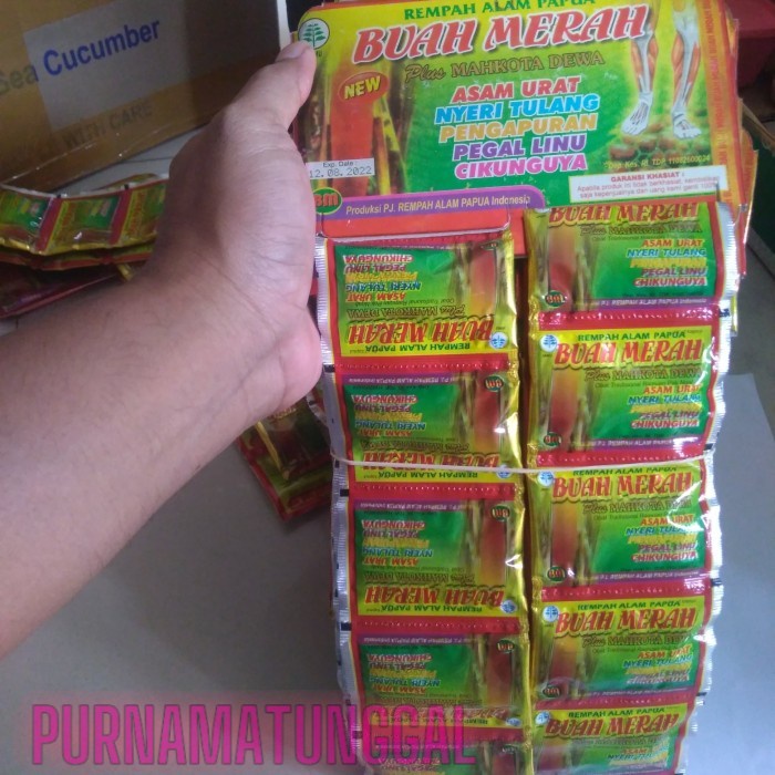 HMP kapsul buah merah papua plus mahkota dewa BM new ORIGINAL