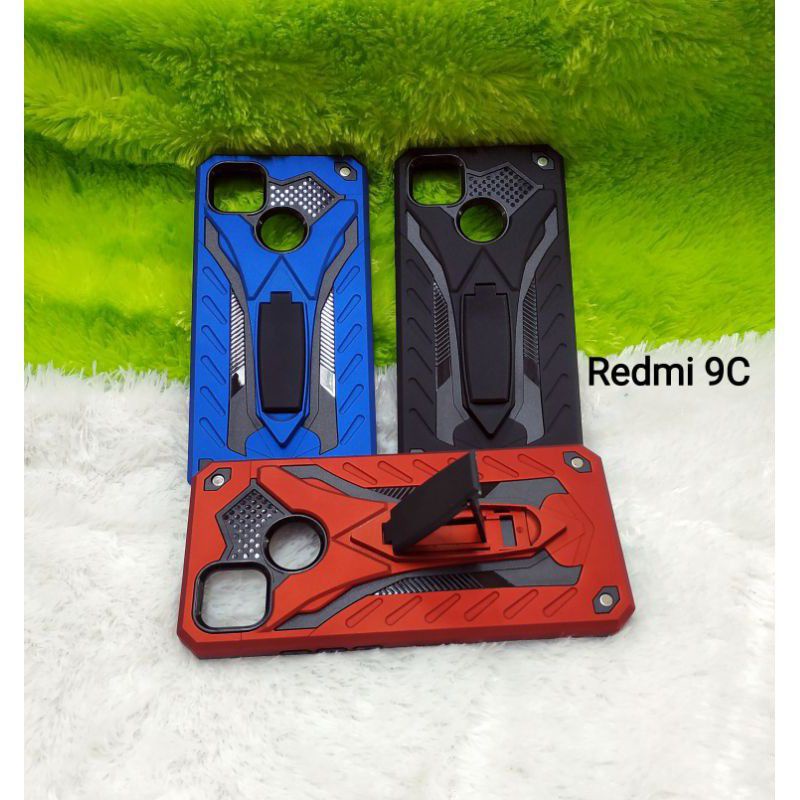 PS - Xiaomi Redmi 9C Case Phantom Case Robot Series Stand Iron Transformers / Hardcase Phantom Hardc