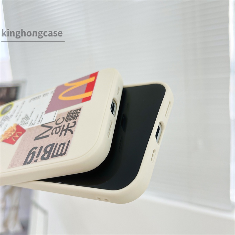 McDonald's Casing Soft Case OPPO A54 A15 A93 A94 A53 2020 A7 A3S A5 2020 A5S A12 A92 A31 A9 2020 Reno 4 Lite Reno 4 F Reno 5 Lite 5F Find X3Lite A15S F17 F19 PRO A33 2020 A11K A12S A11 A1K A52 A7 A91 A32 A72 A53S A35 Realme C20 C20A Straight Cube Cover-4